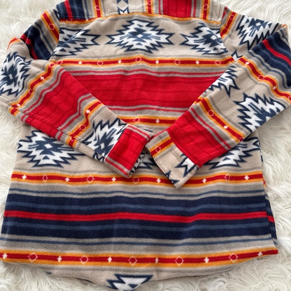 Brooklyn Cloth  tribal Patterned Button Down sweater large - Picture 3 of 4